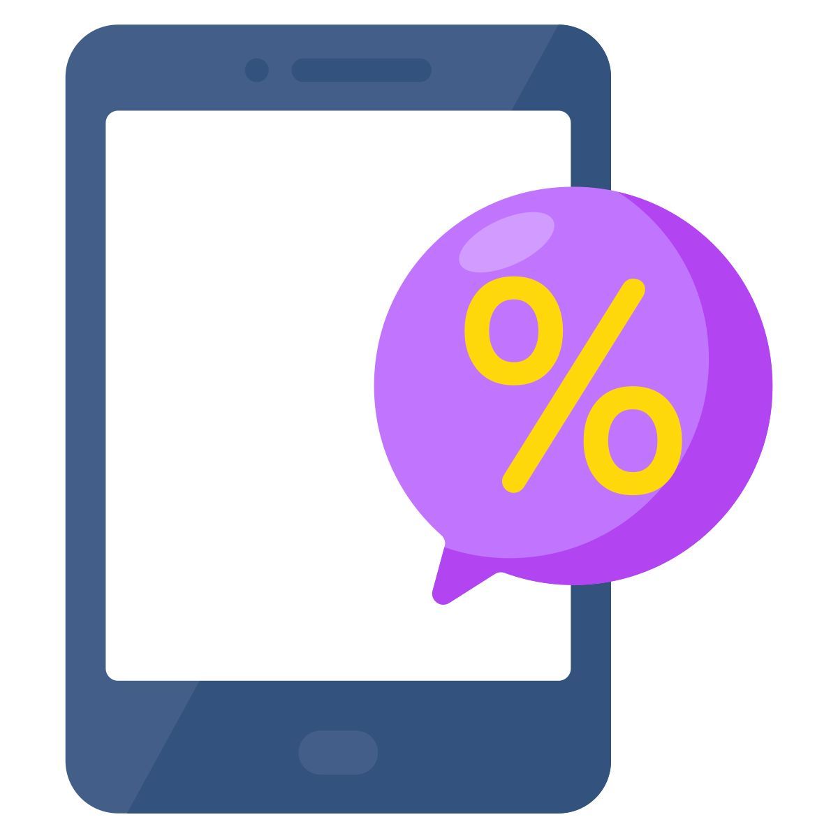 mobile discount chat icon