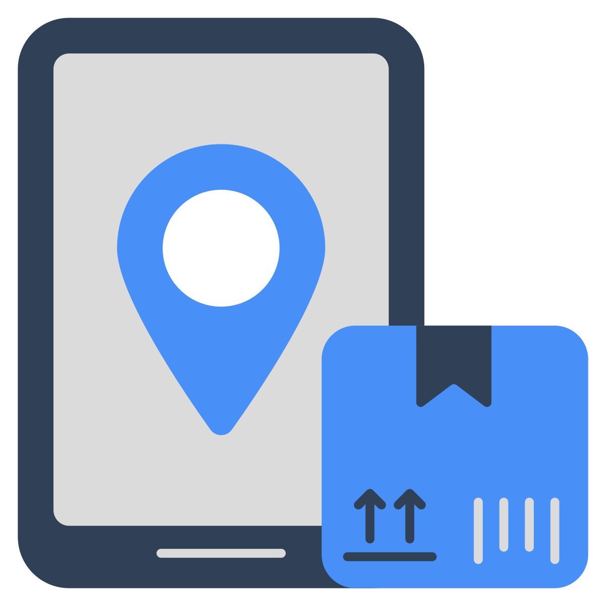 localizzazione pacchi mobile icon