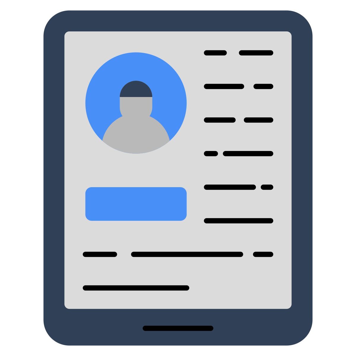 mobile profile icon