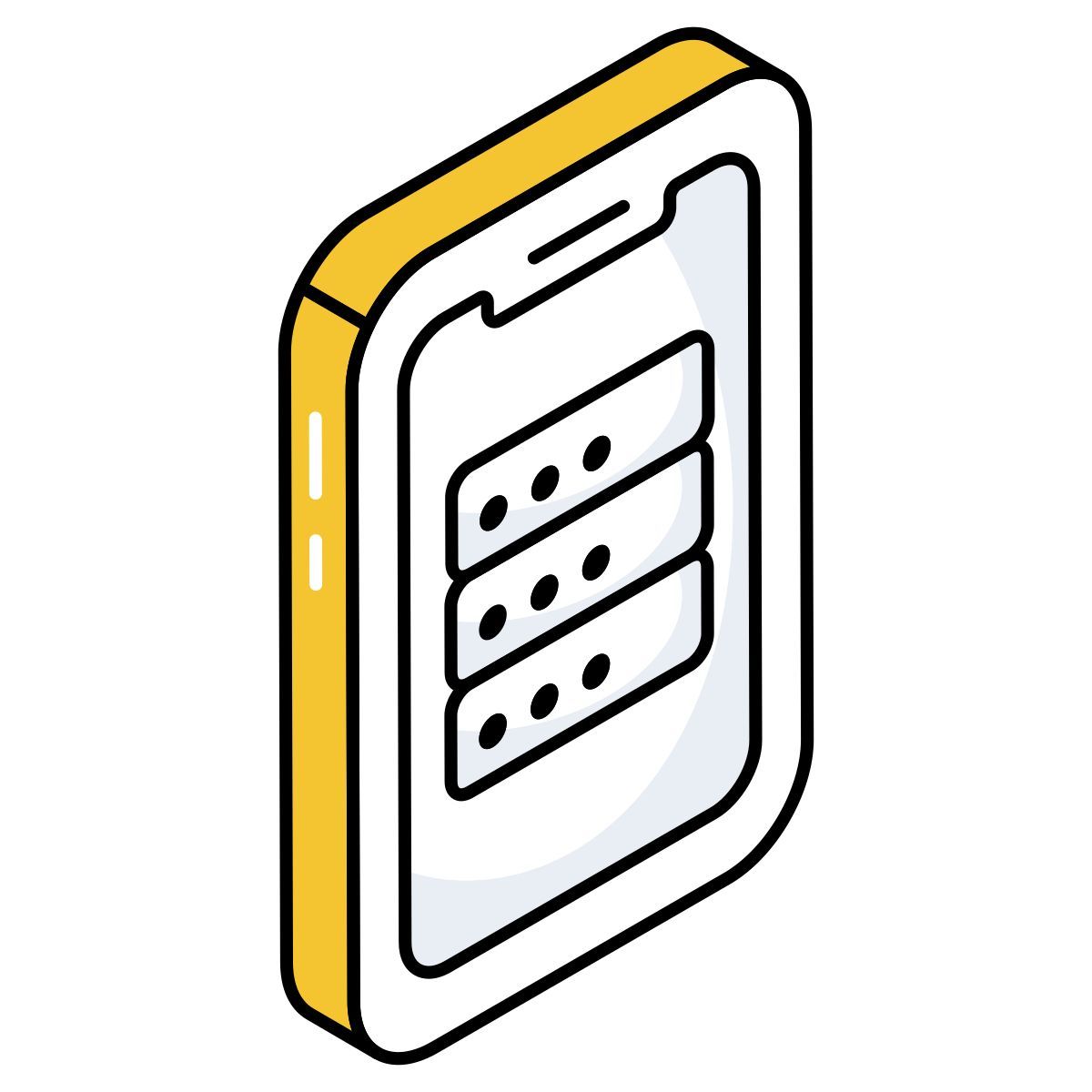 serveur mobile icon