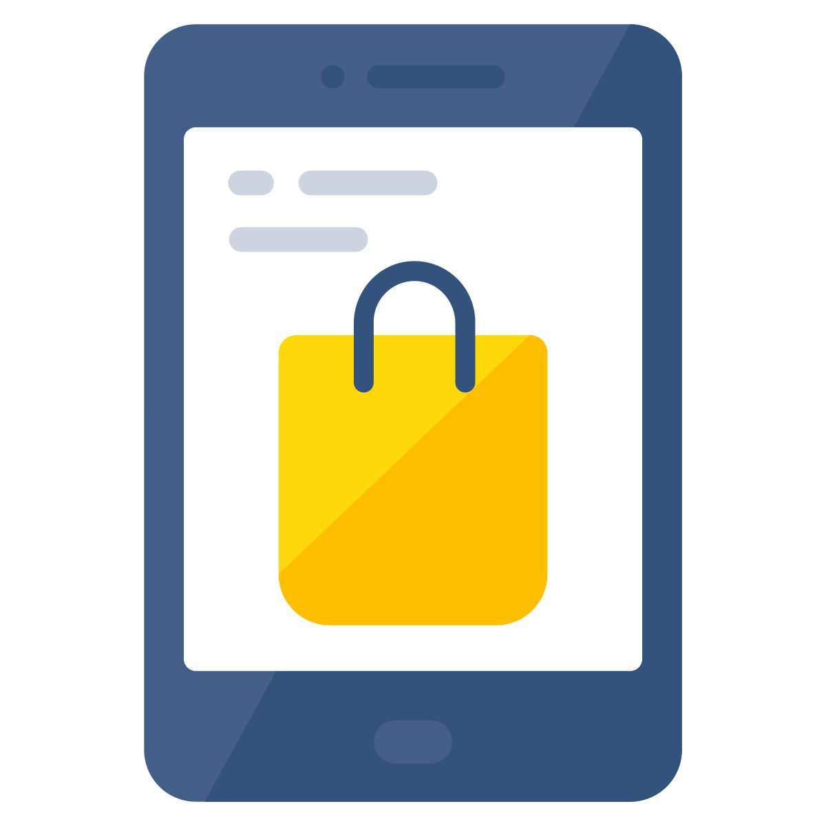 mobile shopping icon
