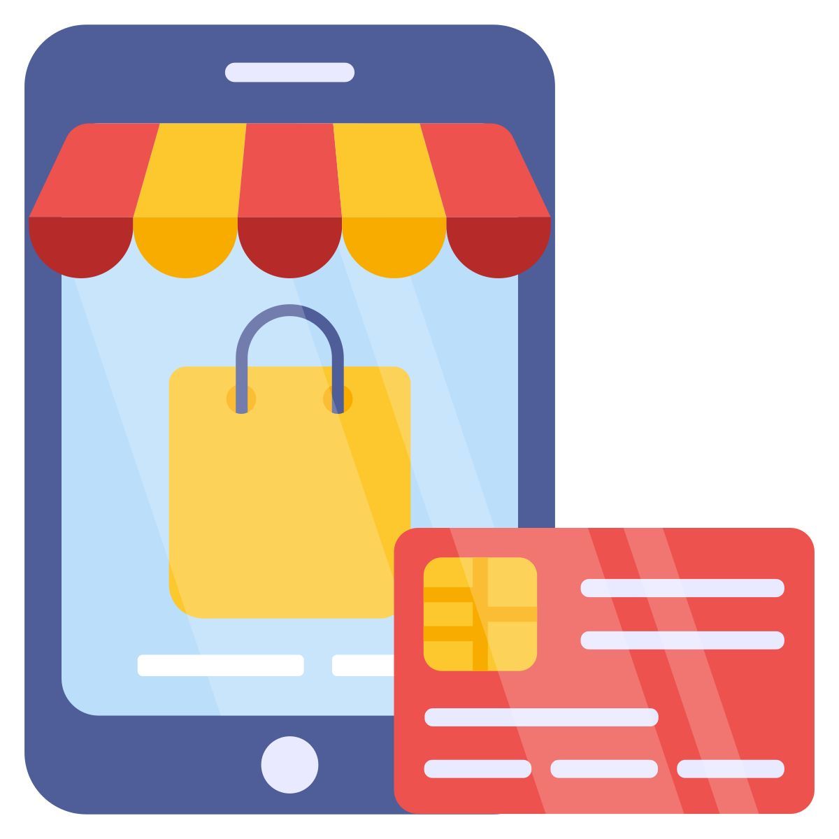 mobile shopping icon