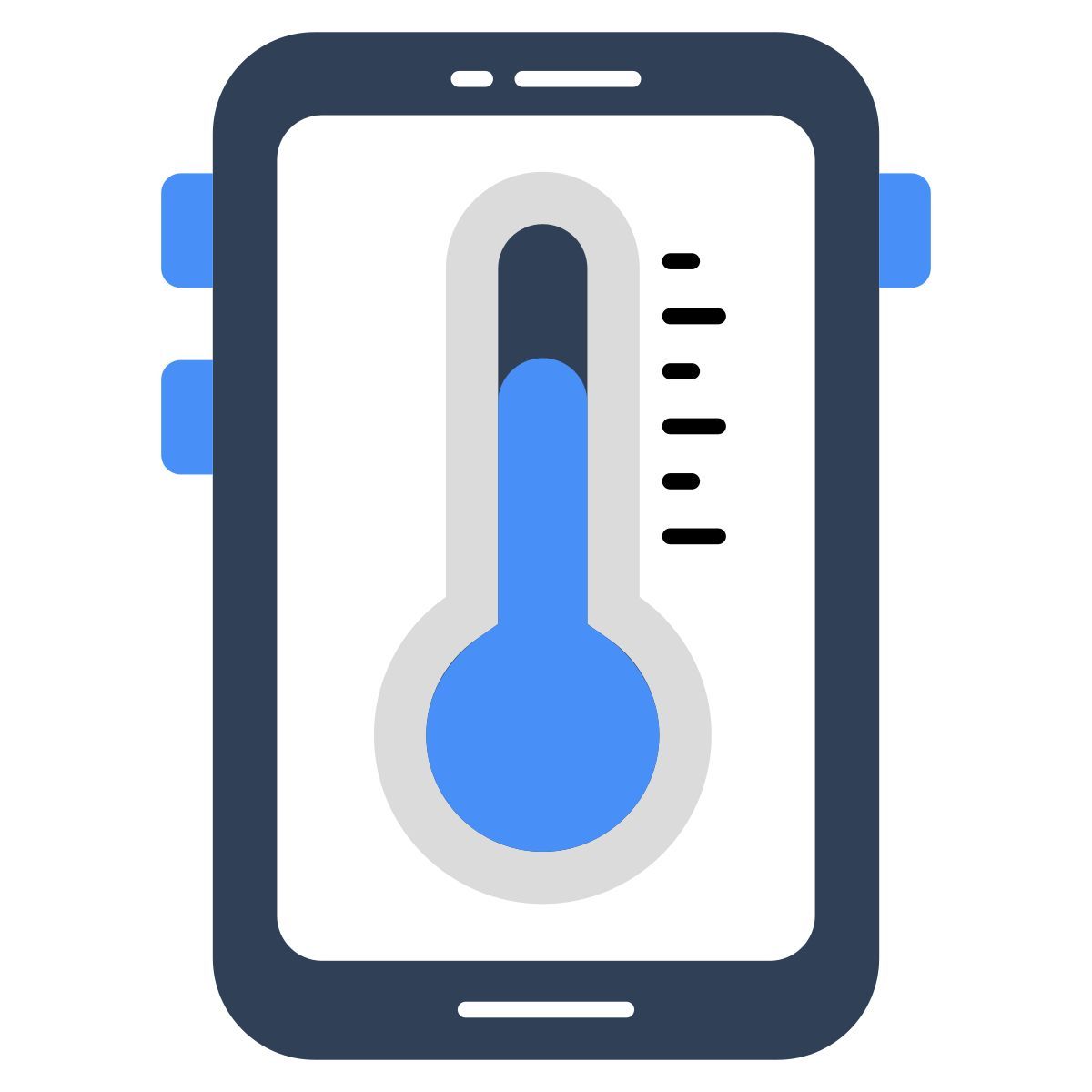mobile temperature icon