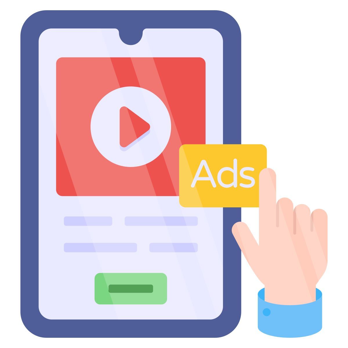 mobile video ad icon