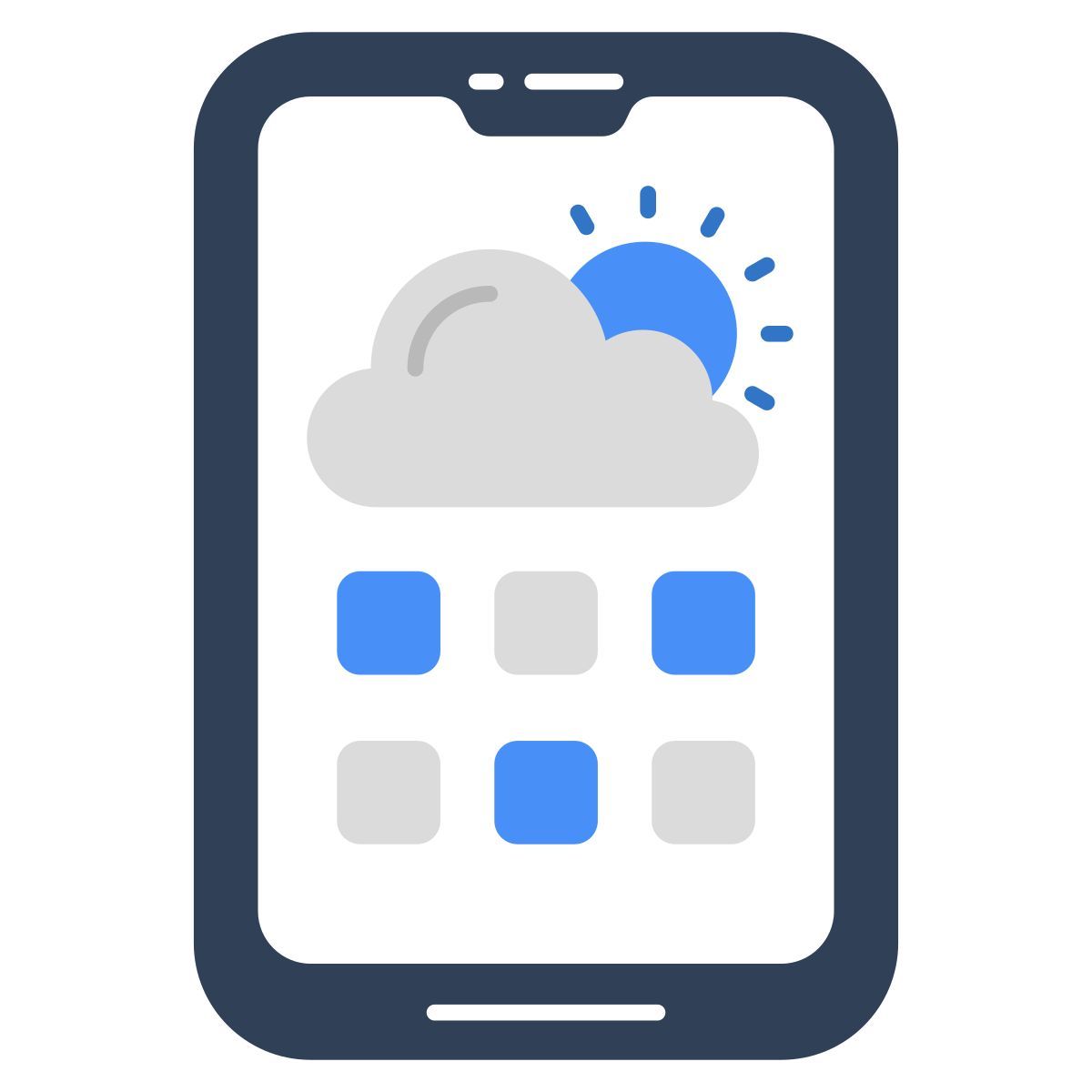 mobile weather app icon