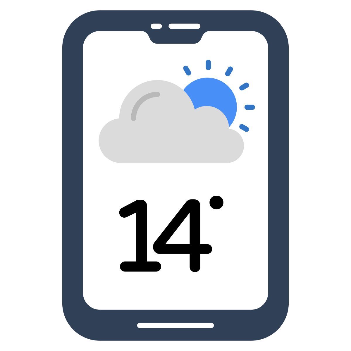 mobile weather app icon