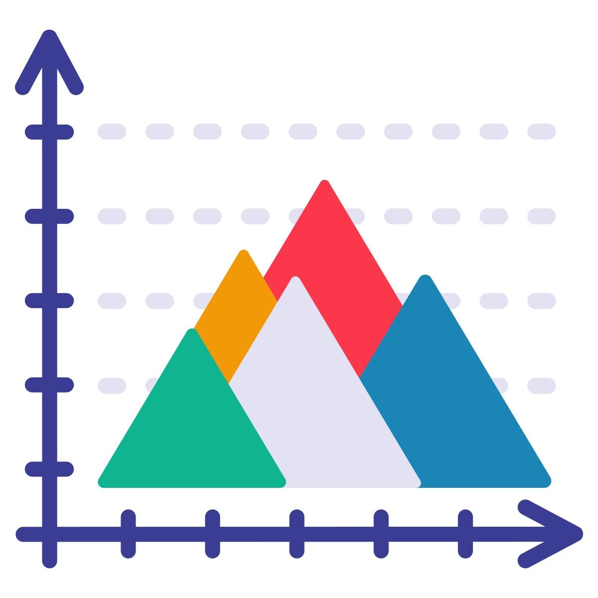 mountain chart icon