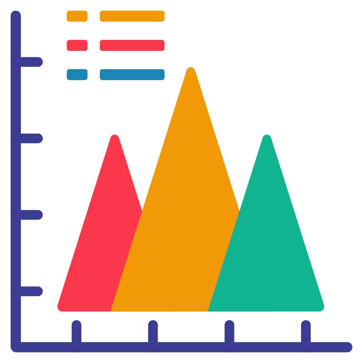 mountain chart icon