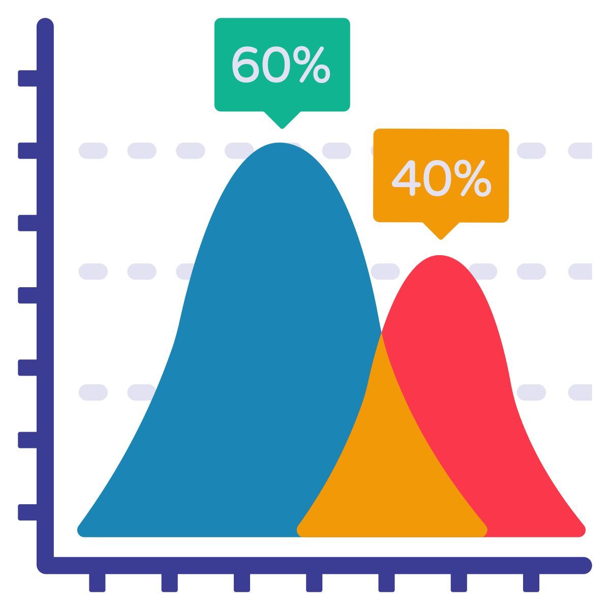 mountain graph icon