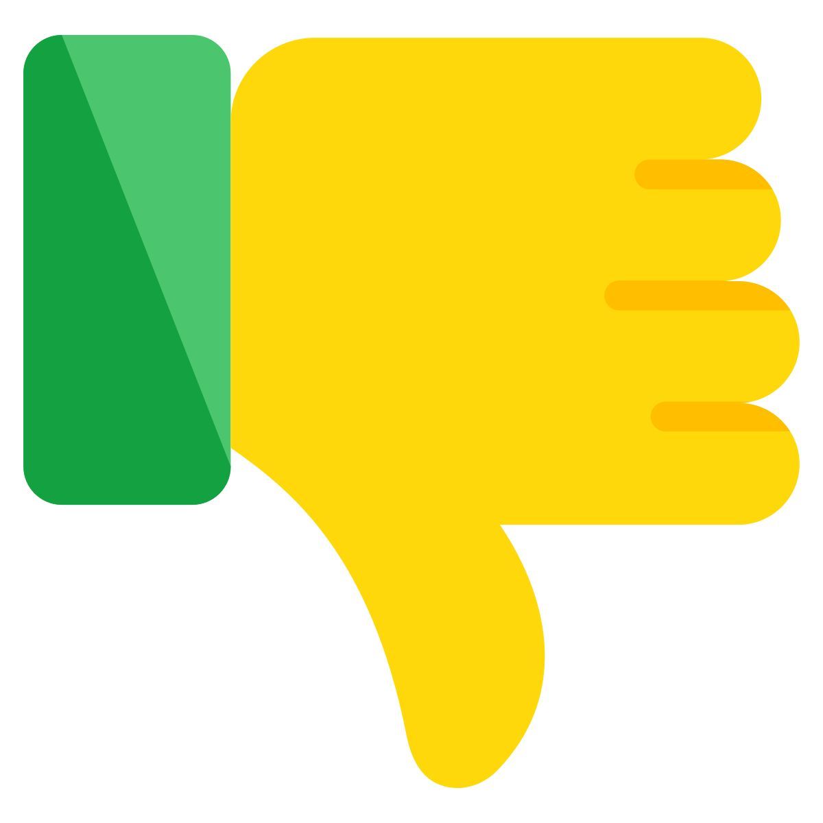 negative feedback icon