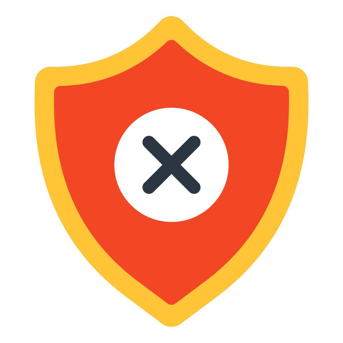 no shield icon