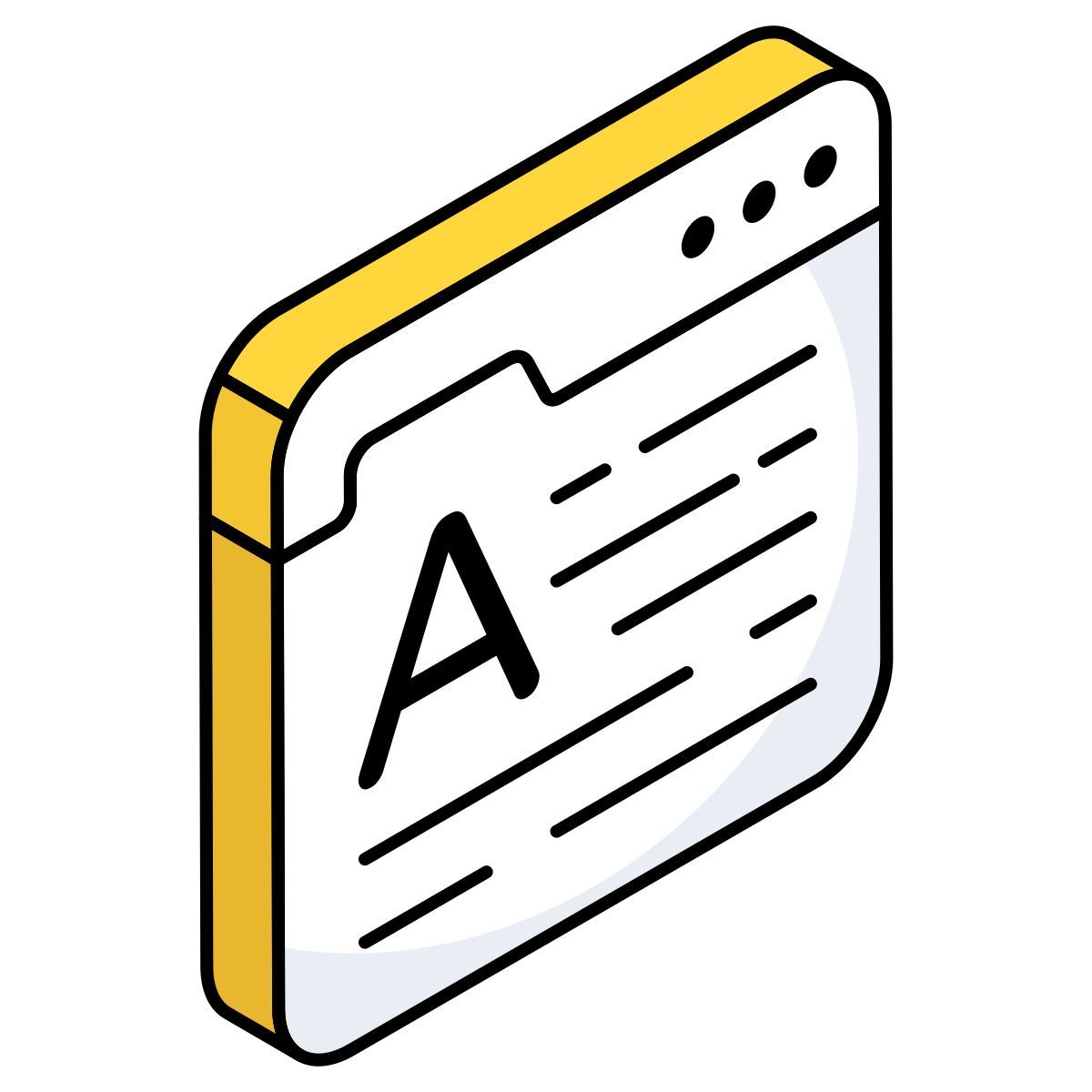 online article writing icon