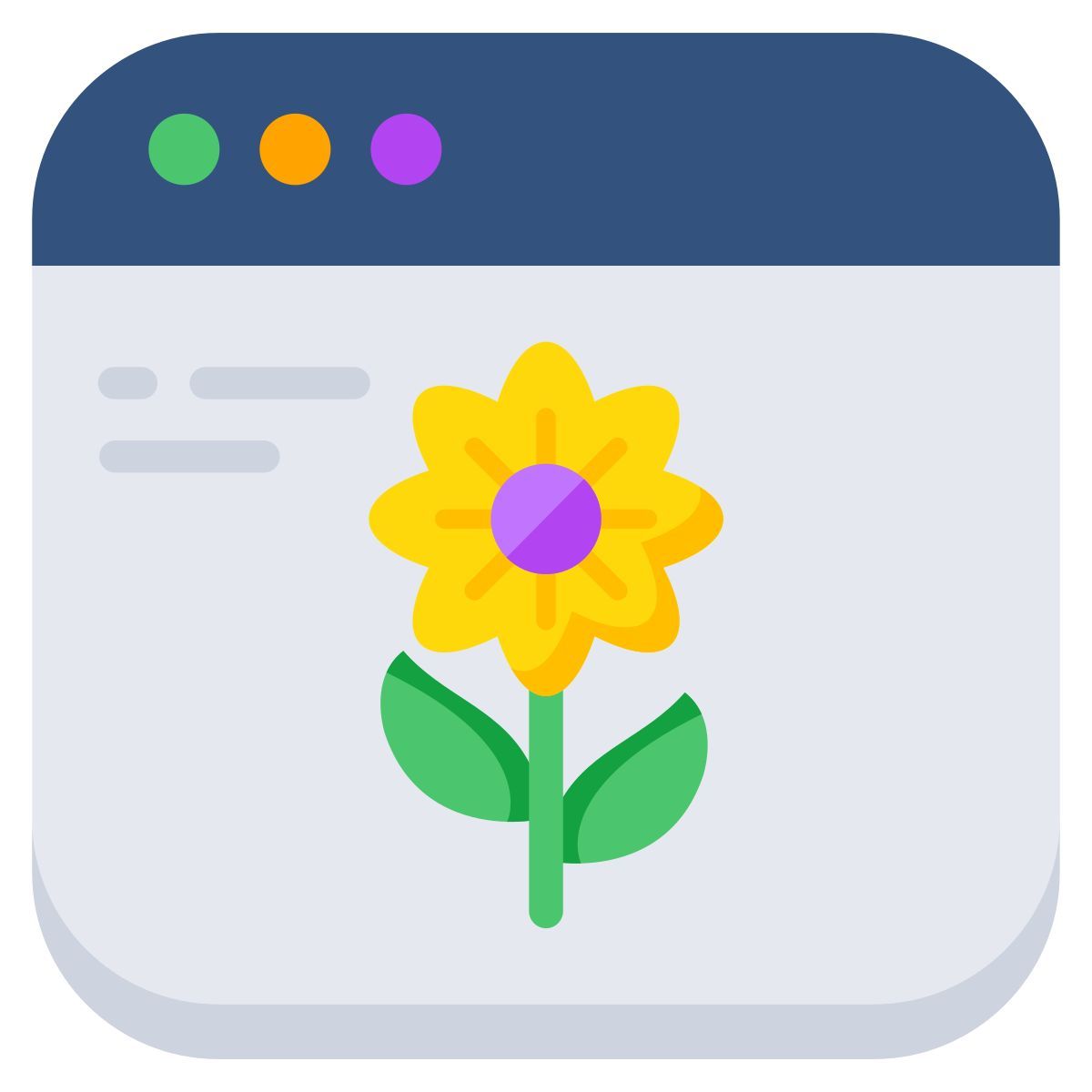 online flower icon