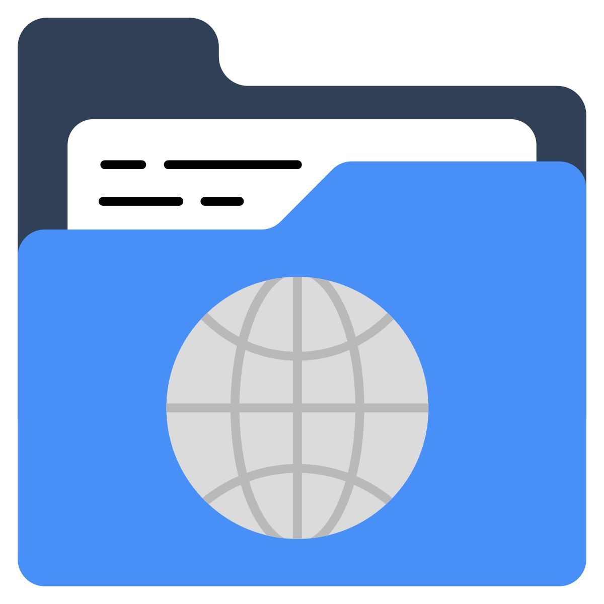 carpeta en línea icon