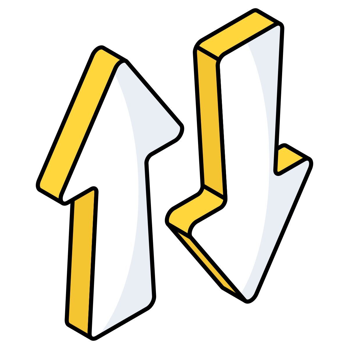 flechas de dirección opuesta icon