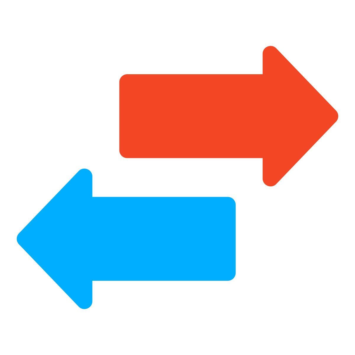 frecce di direzione opposta icon
