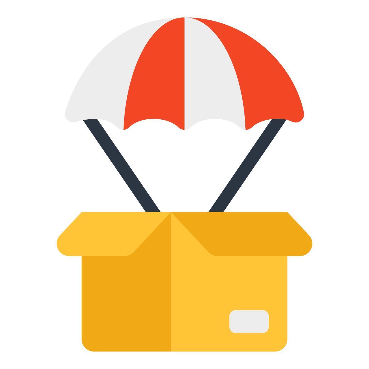 parachute delivery icon