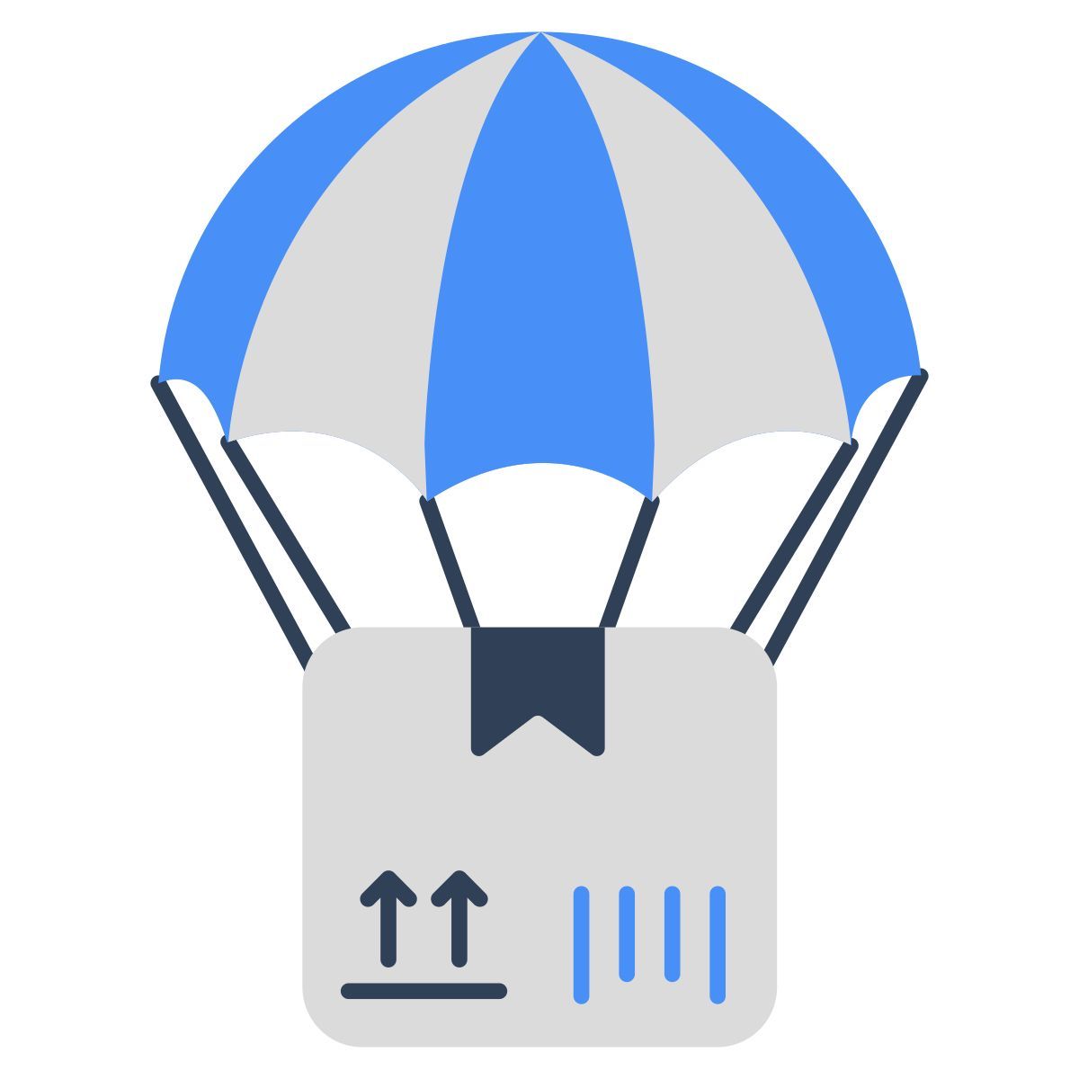 consegna con paracadute icon