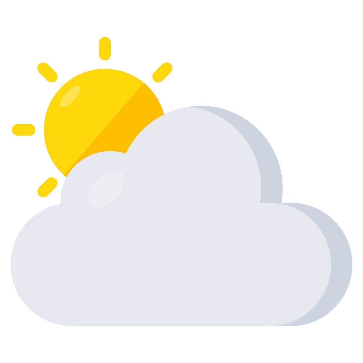 partly cloudy day icon
