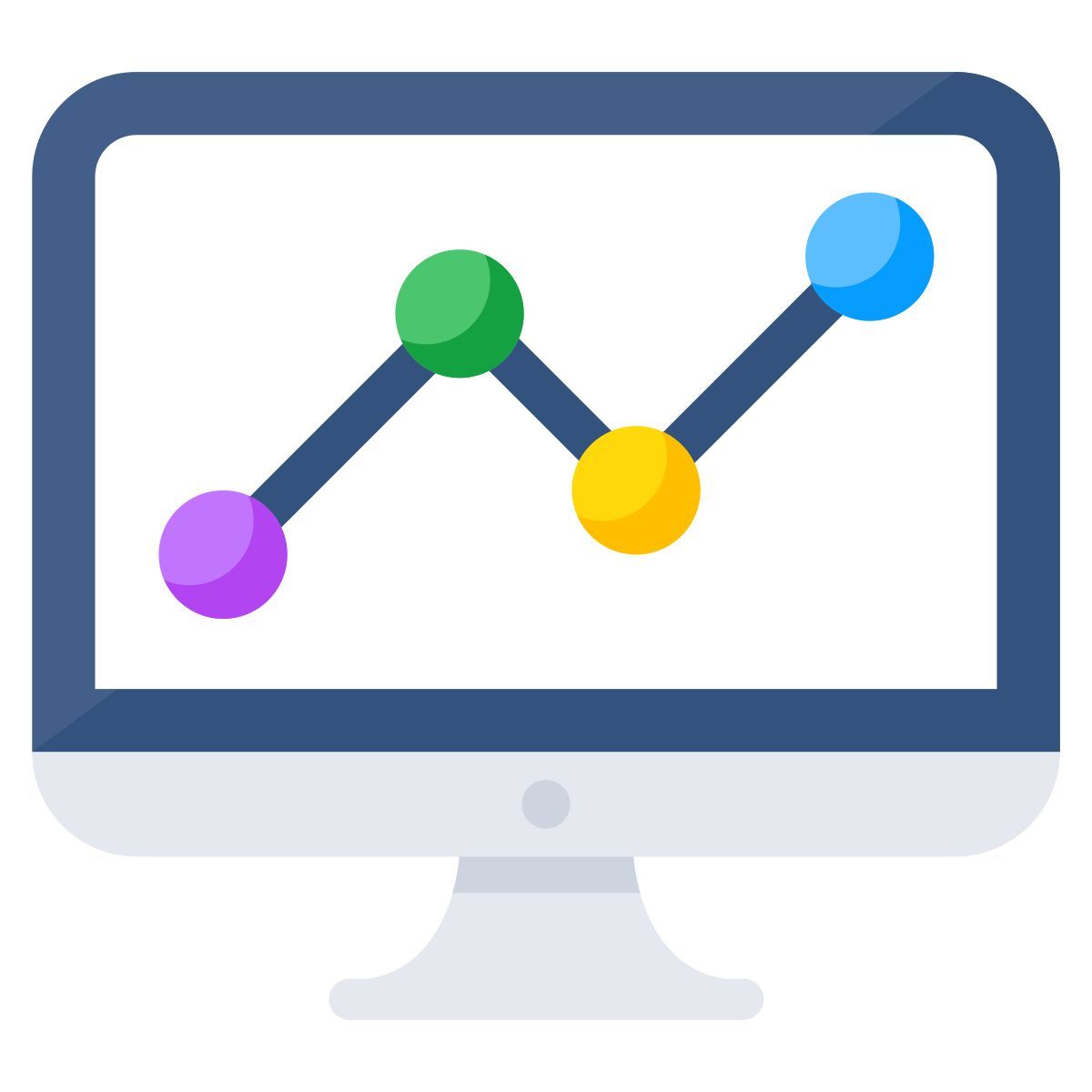 Grafico polilinea icon