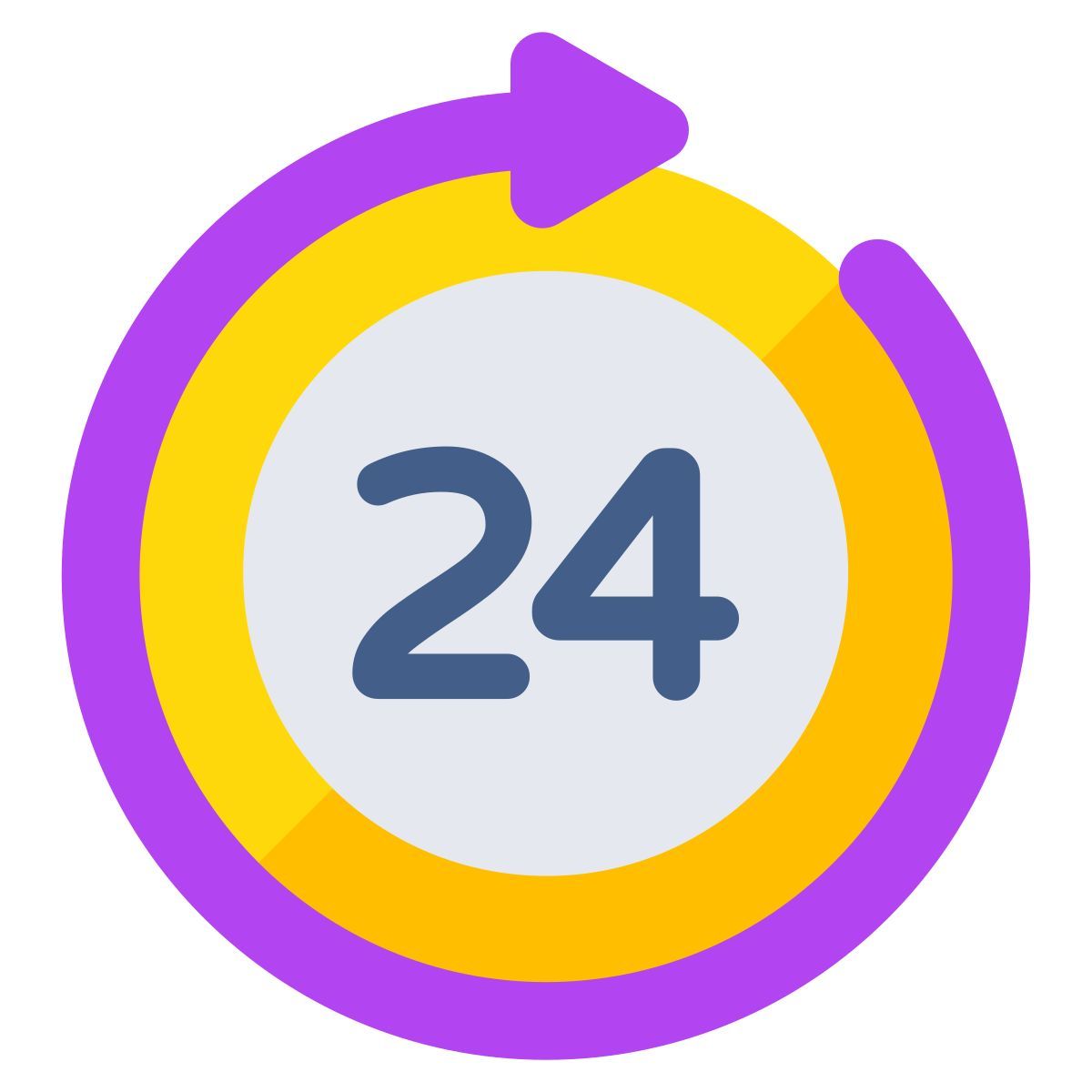 round the clock icon