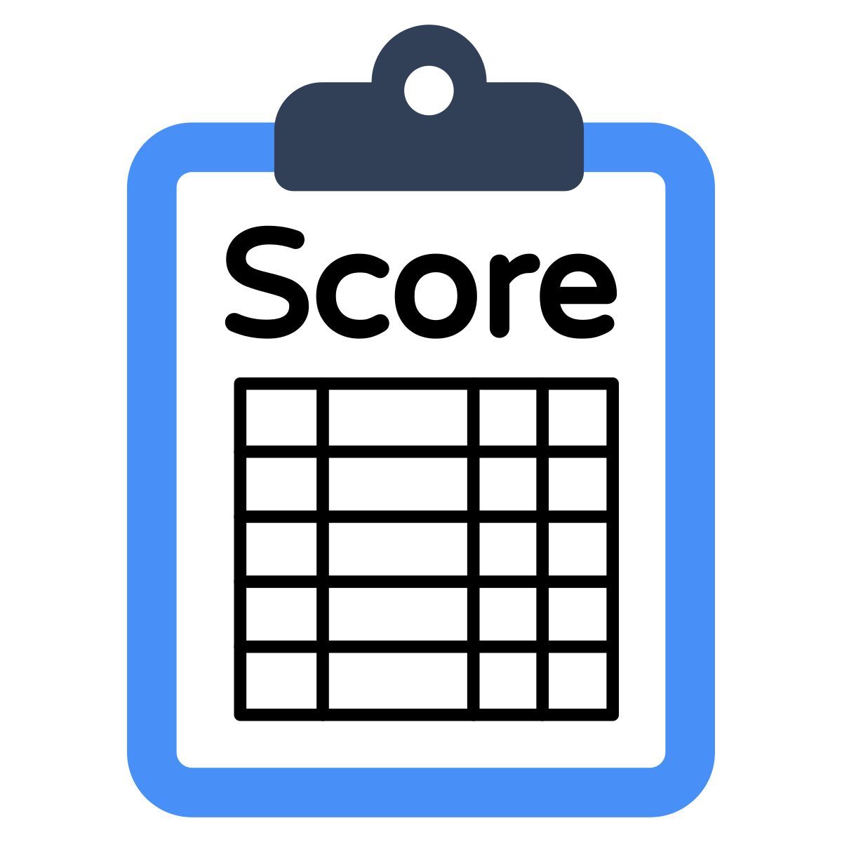 score sheet icon