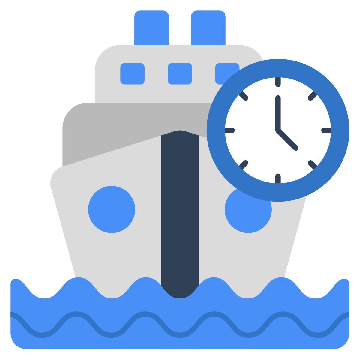 sea delivery time icon