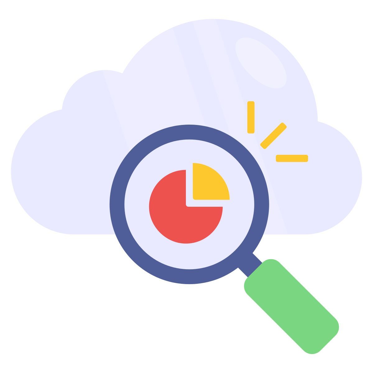 cloud statistics icon