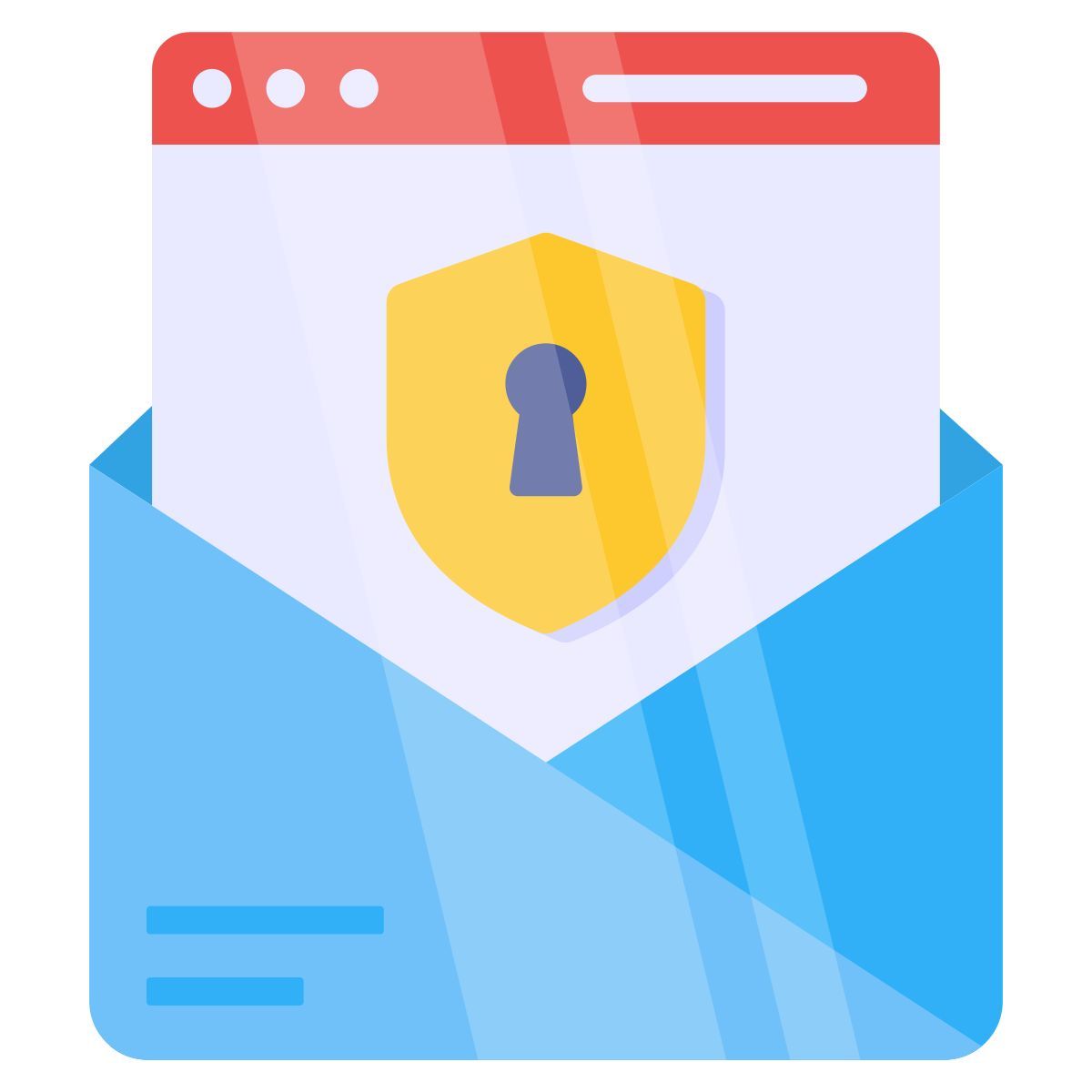 secure mail icon