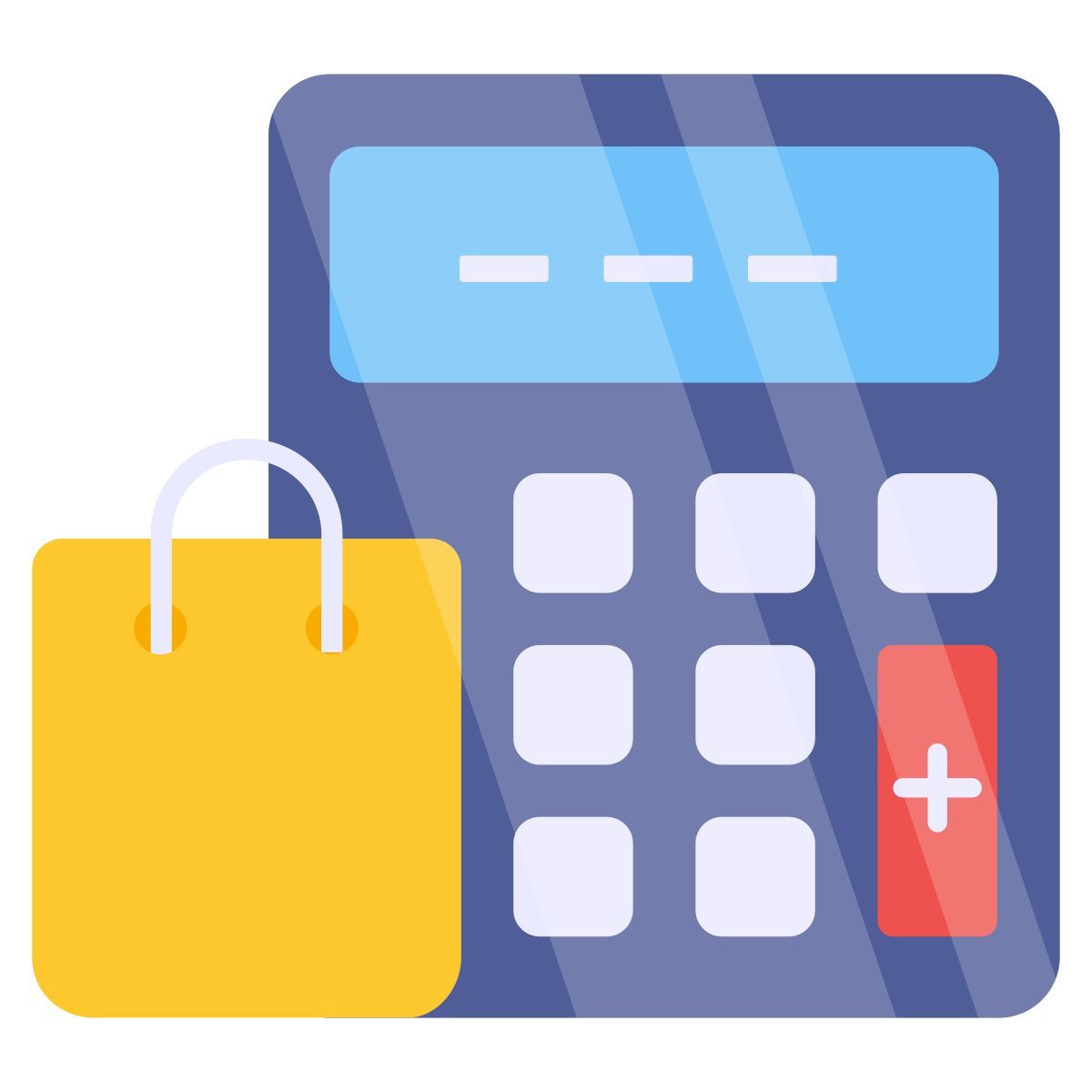 shopping calculation icon