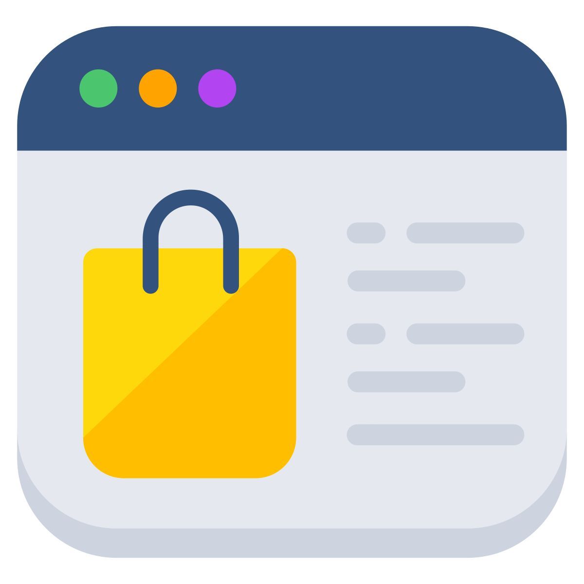 shopping website icon