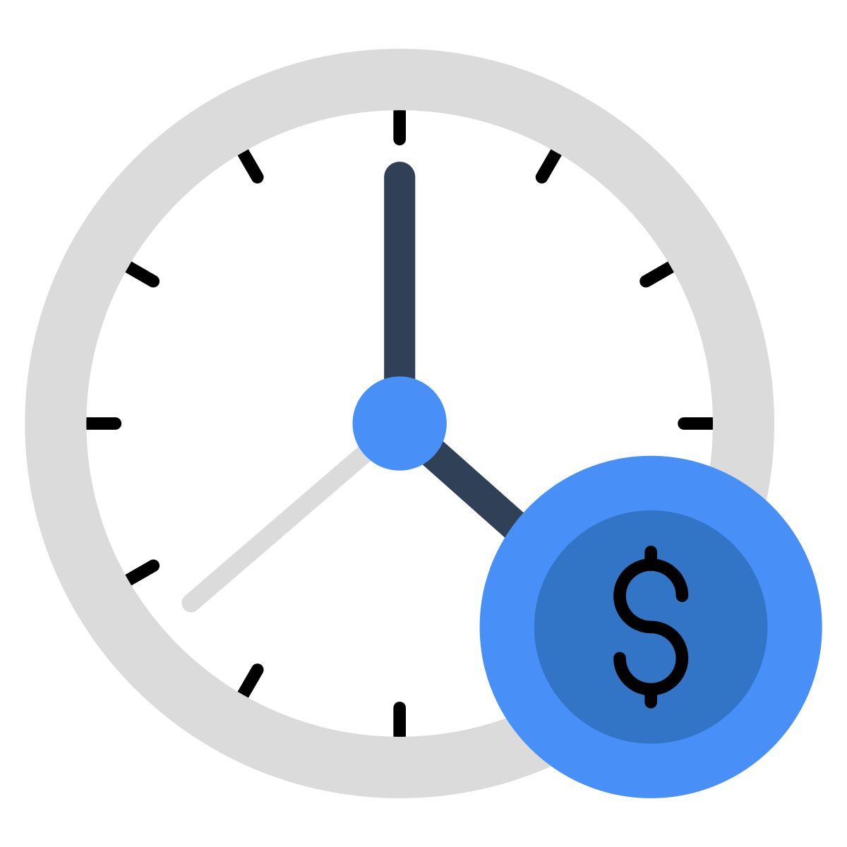 el tiempo es dinero icon