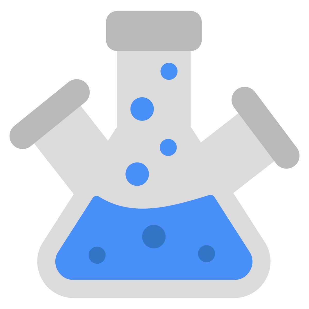 triple neck flask icon