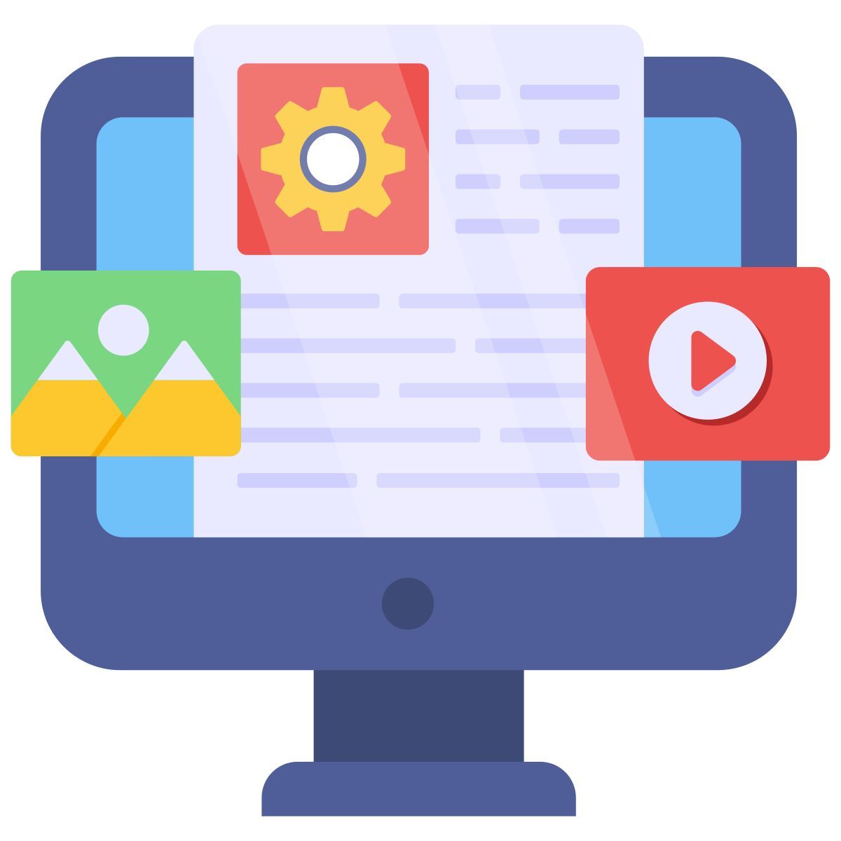 gestione dei contenuti video icon