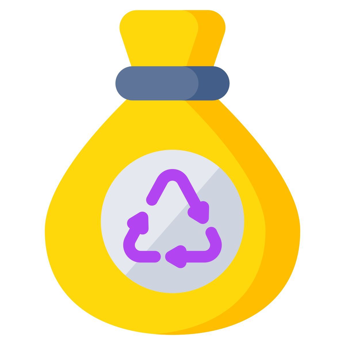 waste bag recycling icon