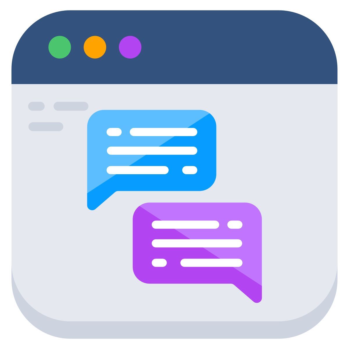 web chatting icon