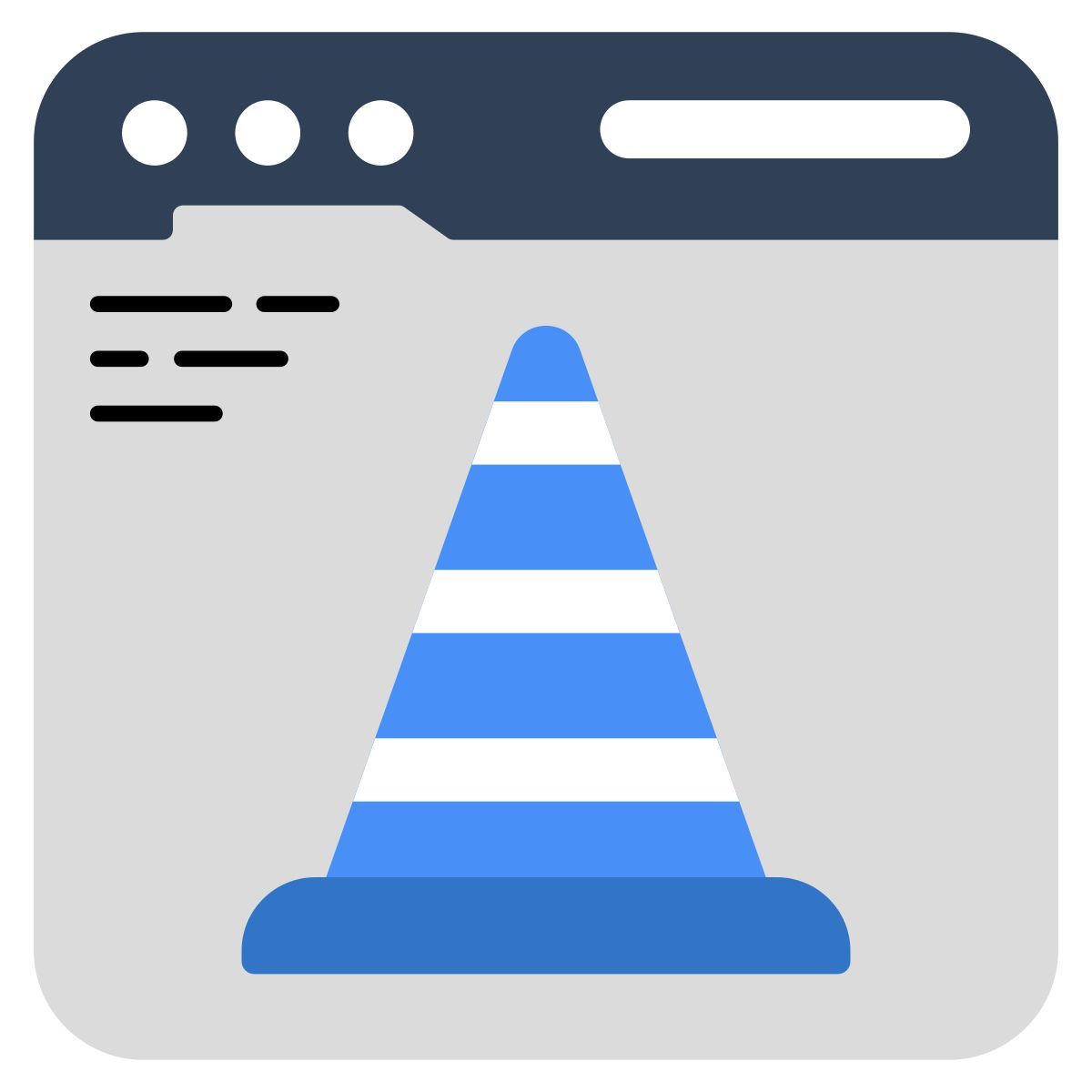 construção de web icon