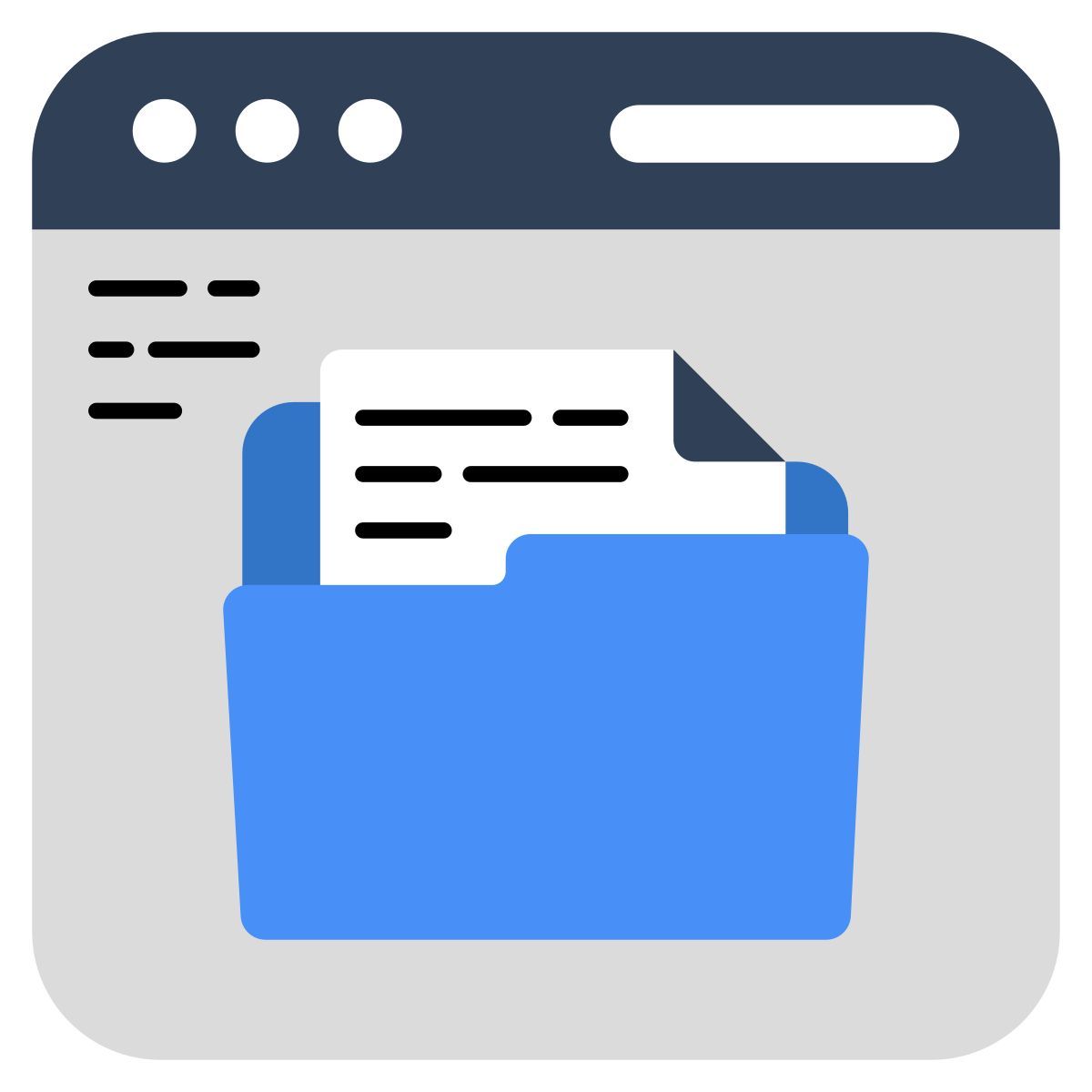 dossier web icon