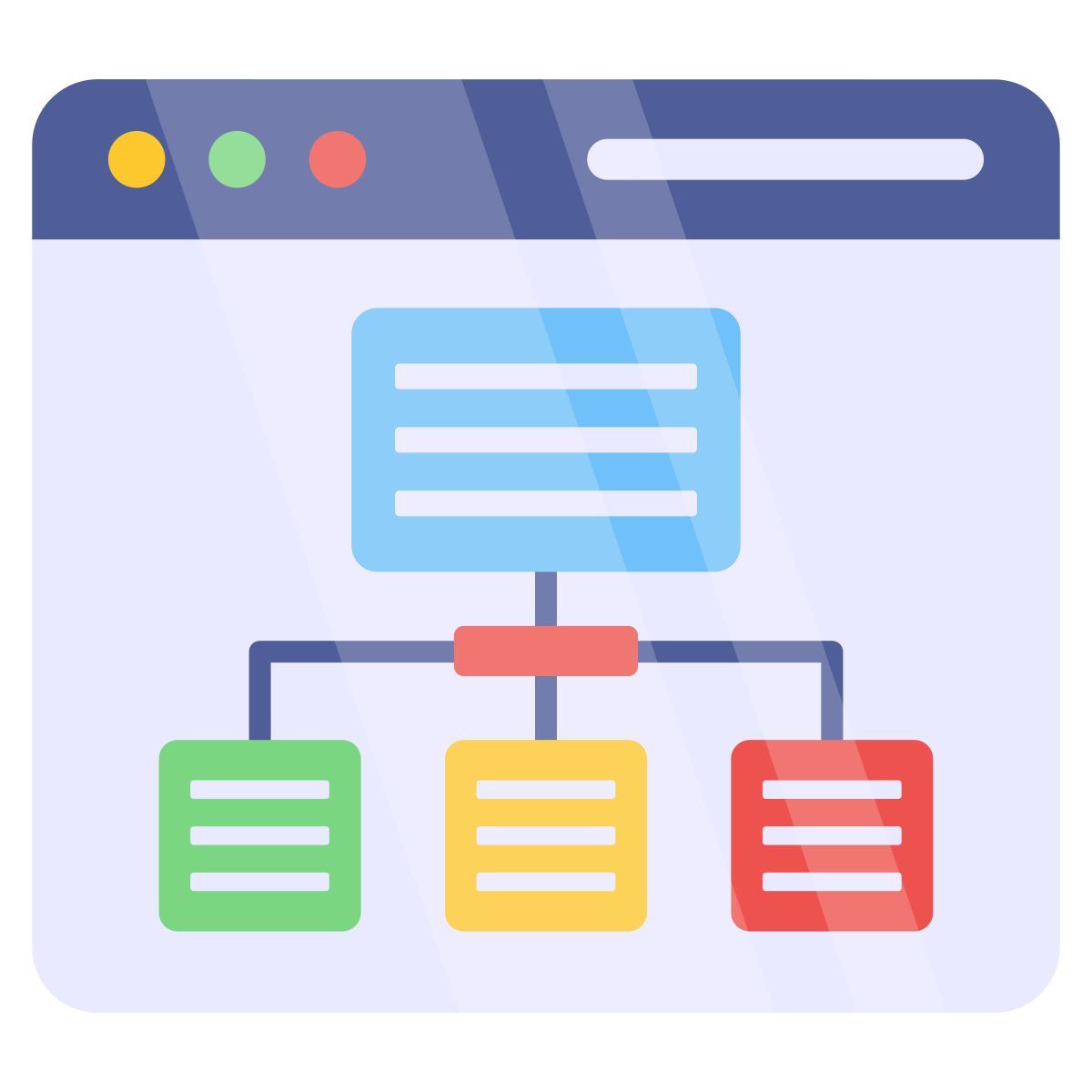 hiérarchie web icon