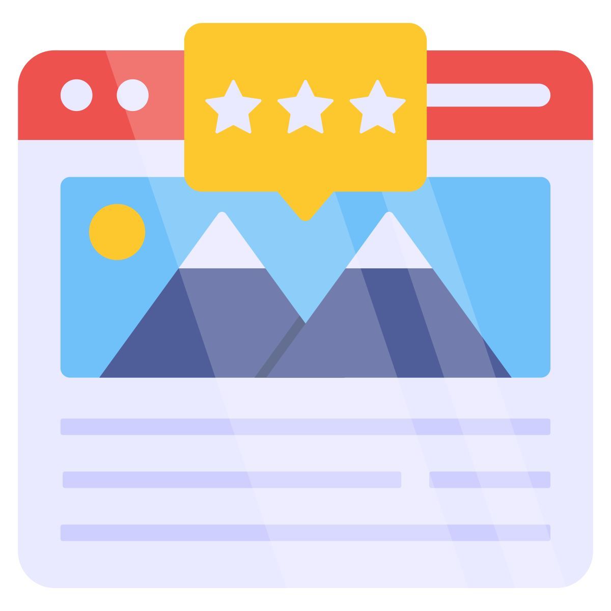 web landschaft icon