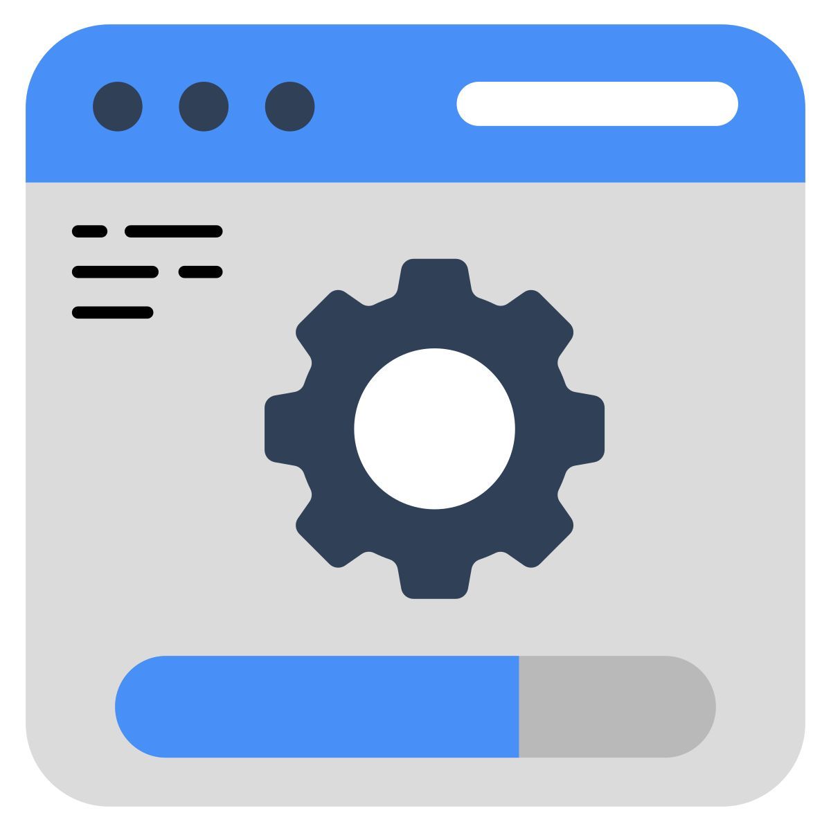 configuración web icon
