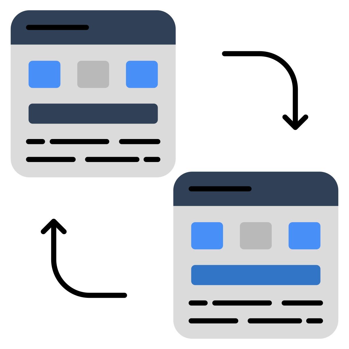 website übertragung icon