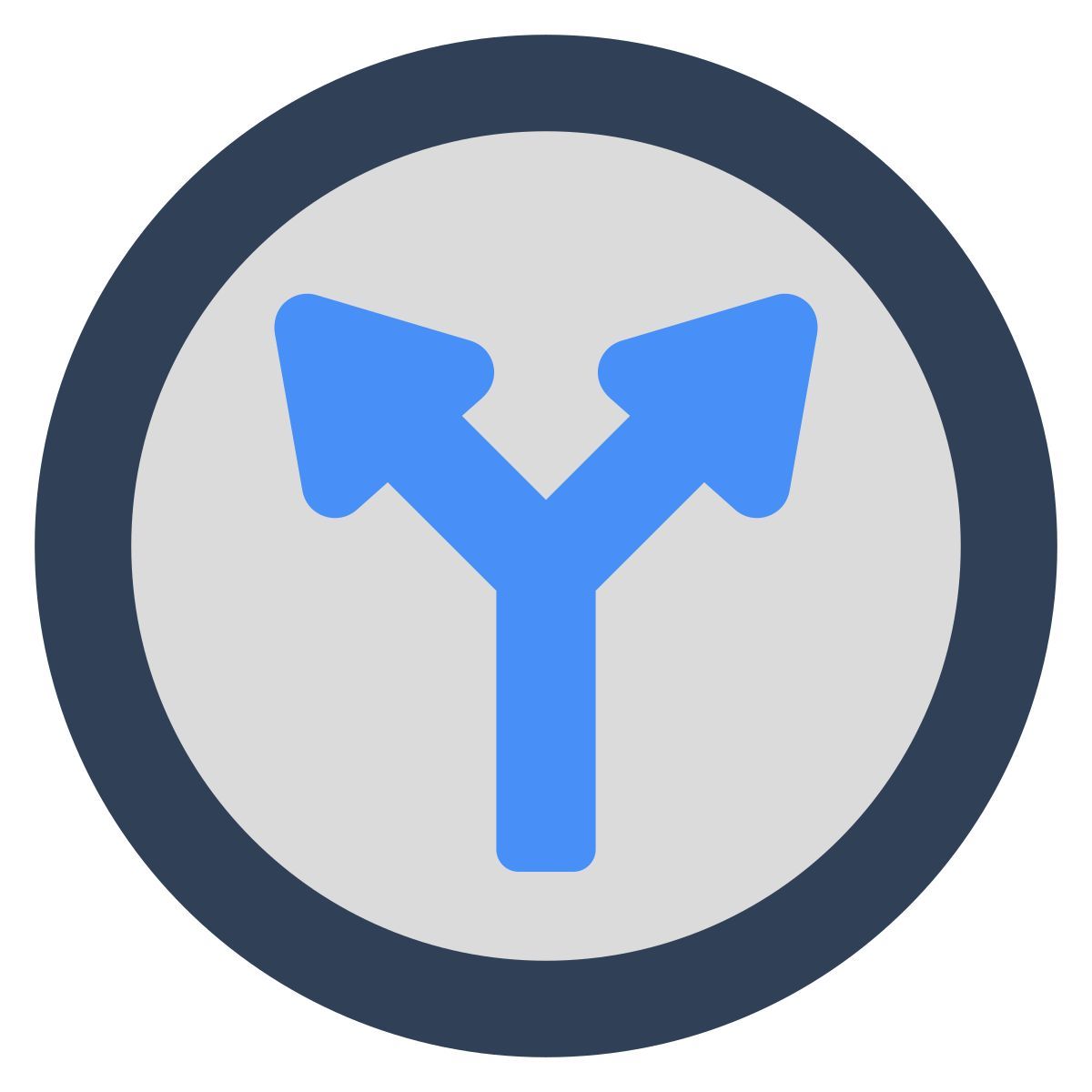 y intersection board icon