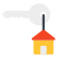 external key-real-estate-vectorslab-flat-vectorslab icon