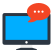 external online-chat-education-vectorslab-flat-vectorslab icon