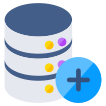 external Add-Database-servers-and-databases-vectorslab-flat-vectorslab icon