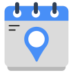 external Calendar-Location-maps-and-navigation-vectorslab-flat-vectorslab icon
