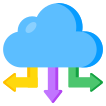 external Cloud-Arrows-cloud-and-web-vectorslab-flat-vectorslab icon