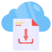 external Cloud-File-Download-cloud-computing-vectorslab-flat-vectorslab icon