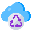 external Cloud-Recycling-nature-and-ecology-vectorslab-flat-vectorslab icon